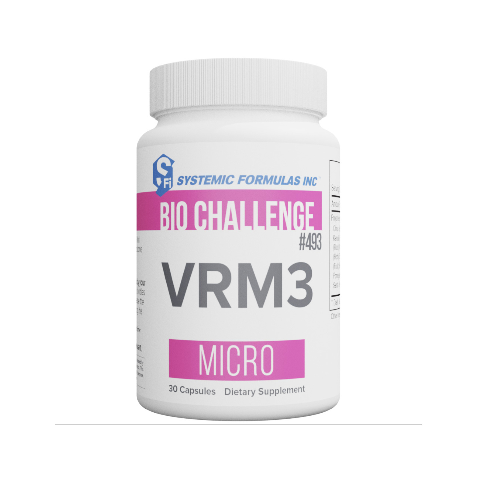 VRM3 - SYSTEMIC FORMULAS